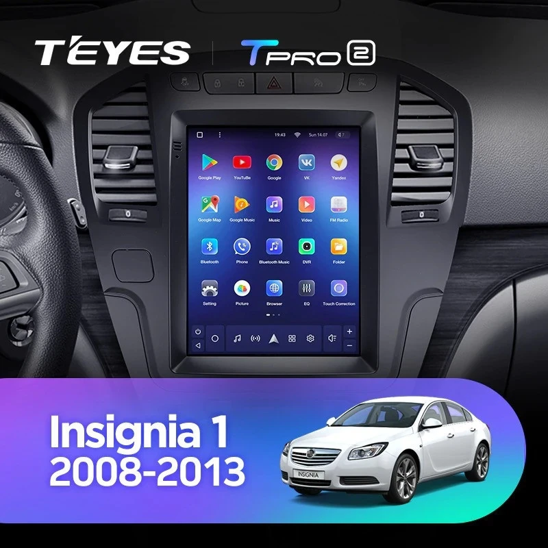 Штатная магнитола Tesla style Teyes TPRO 2 4/64 Opel Insignia 1 (2008-2013)