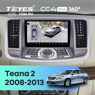 Штатная магнитола Teyes CC4 Pro 360 8/128 Nissan Teana 2 J32 (2008-2013) F2 Тип-B