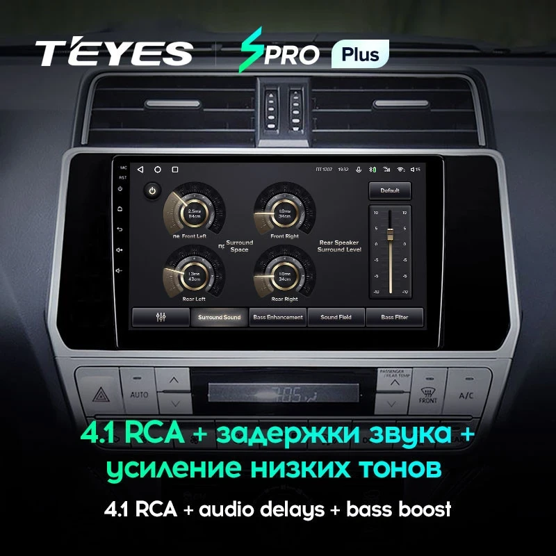 Штатная магнитола Teyes SPRO Plus 6/128 Toyota Land Cruiser Prado 150 (2017-2021)