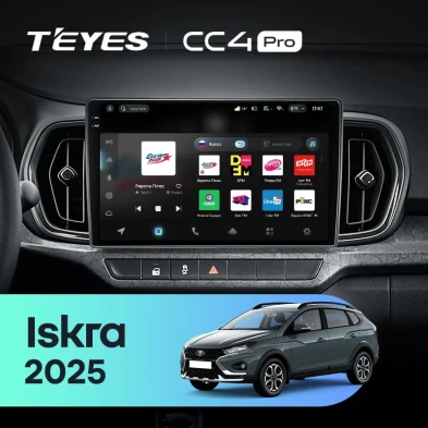 Штатная магнитола Teyes CC4 Pro 12/256 LADA Iskra SW Cross (2025-2026) Тип-A