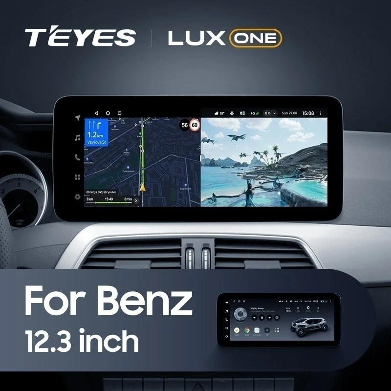 Штатная магнитола Teyes LUX ONE 6/128 Mercedes-Benz GLC-Class X253 (NTG 5.0) (2014-2023)