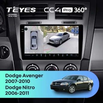 Штатная магнитола Teyes CC4 Pro 360 8/128 Dodge Avenger JS (2007-2010)