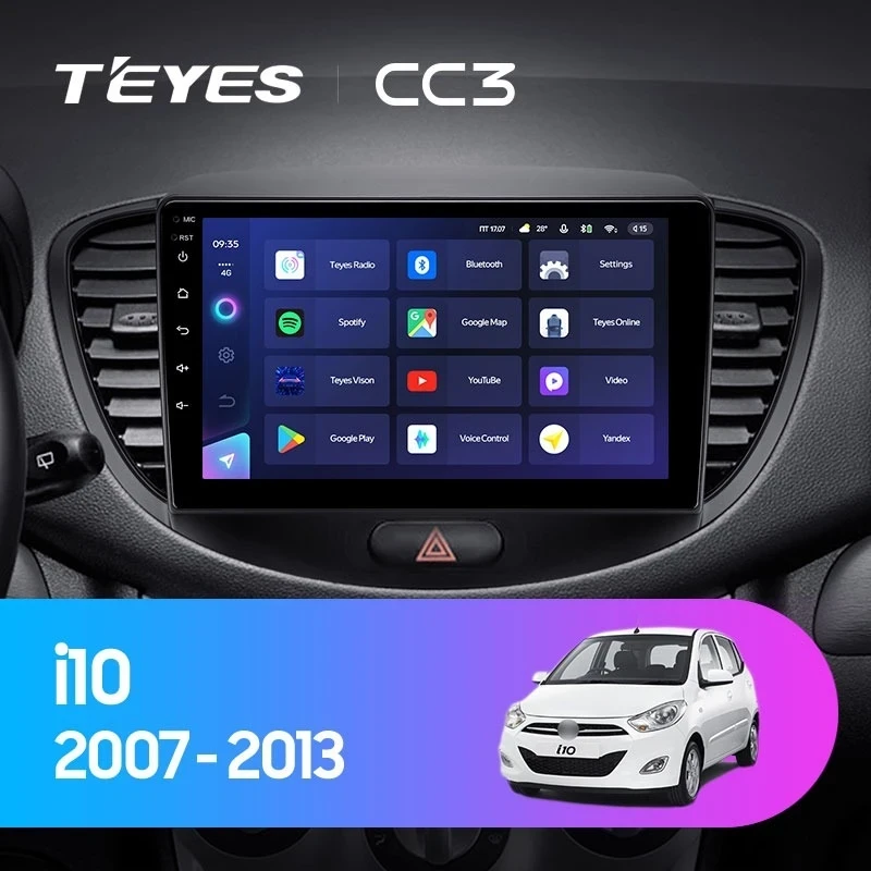 Штатная магнитола Teyes CC3 4/32 Hyundai i10 (2007-2013)