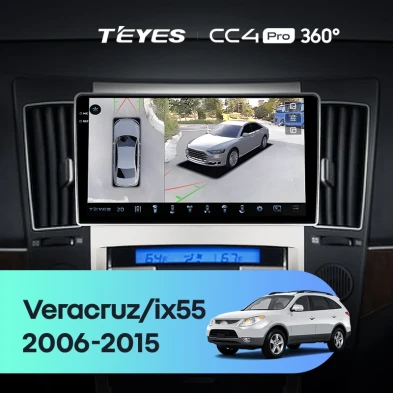 Штатная магнитола Teyes CC4 Pro 360 12/256 Hyundai ix55 (2006-2015)