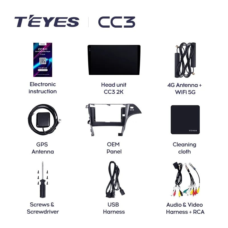 Штатная магнитола Teyes CC3 4/32 Toyota Prius 3 XW30 (2009-2015) F2 Правый руль