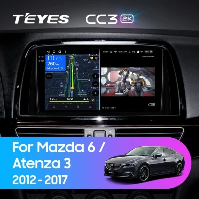 Штатная магнитола Teyes CC3 2K 4/32 Mazda Atenza 3 (2012-2017) Тип-B Правый руль