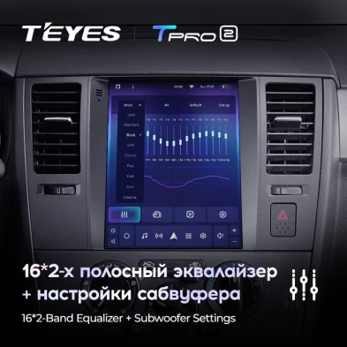 Штатная магнитола Tesla style Teyes TPRO 2 4/64 Nissan Tiida C11 (2004-2013)