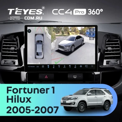 Штатная магнитола Teyes CC4 Pro 360 12/256 Toyota Fortuner (2005-2007) F2 (13")