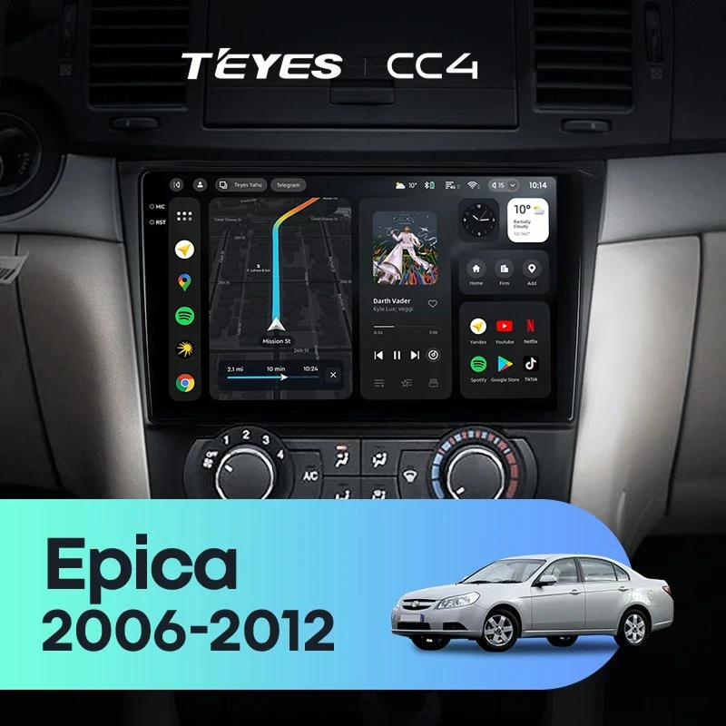 Штатная магнитола Teyes CC4 6/64 Chevrolet Epica 1 (2006-2012)