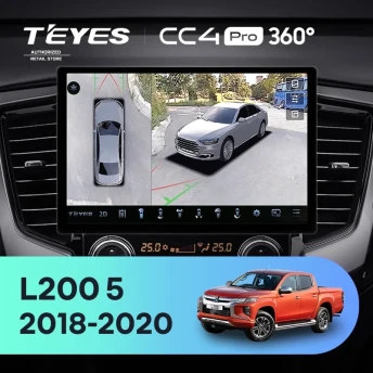 Штатная магнитола Teyes CC4 Pro 360 12/256 Mitsubishi L200 5 (2018-2020) F2 (13")