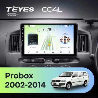 Штатная магнитола Teyes CC4L 6/64 Toyota Probox XP50 XP160 (2002-2014) Правый руль