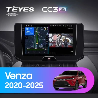 Штатная магнитола Teyes CC3 2K 4/64 Toyota Venza (2020-2026)