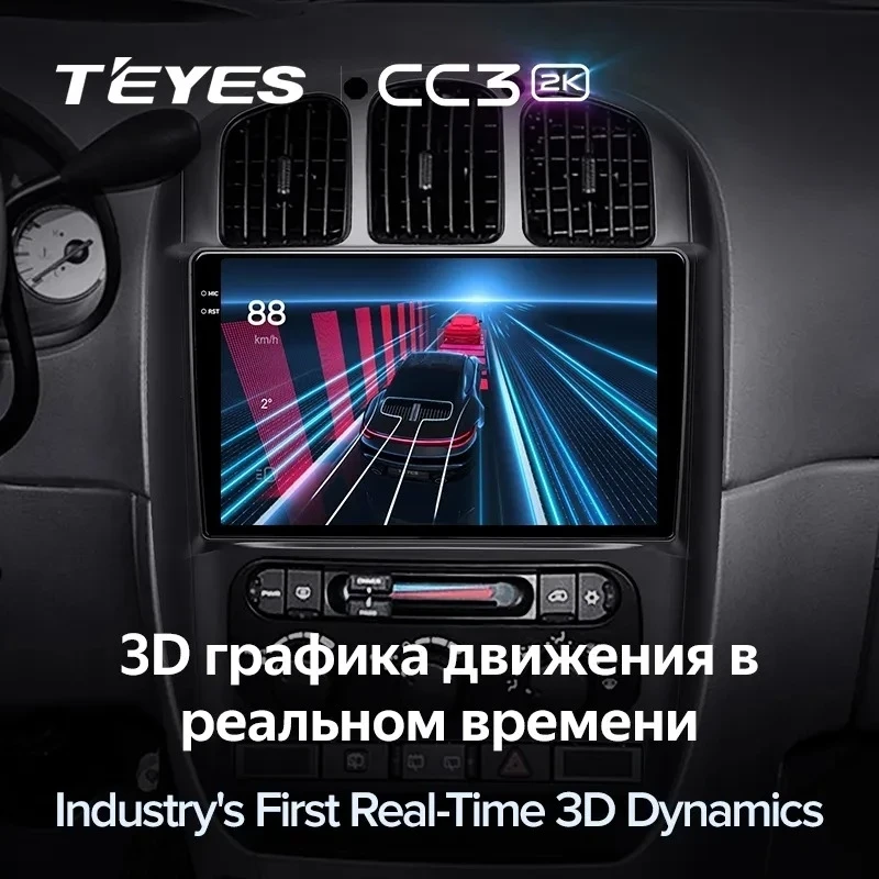 Штатная магнитола Teyes CC3 2K 4/32 Dodge Caravan 4 (2000-2007) Тип-B