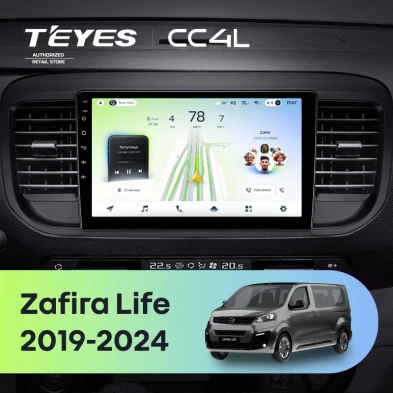 Штатная магнитола Teyes CC4L 6/64 Opel Zafira Life (2019-2024)