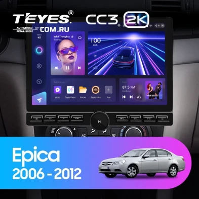 Штатная магнитола Teyes CC3 2K 6/128 Chevrolet Epica 1 (2006-2012) (13" с кнопками)