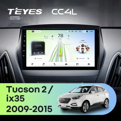 Штатная магнитола Teyes CC4L 6/64 Hyundai ix35 (2009-2015) (Tucson 2) Тип-C