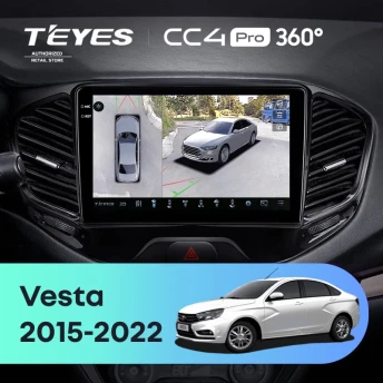 Штатная магнитола Teyes CC4 Pro 360 8/128 Lada Vesta Cross Sport (2015-2022) F1