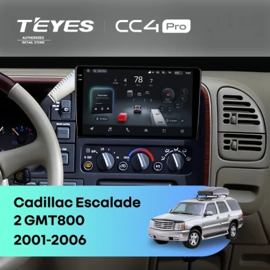 Штатная магнитола Teyes CC4 Pro 8/128 Cadillac Escalade 2 GMT800 (2001-2006)