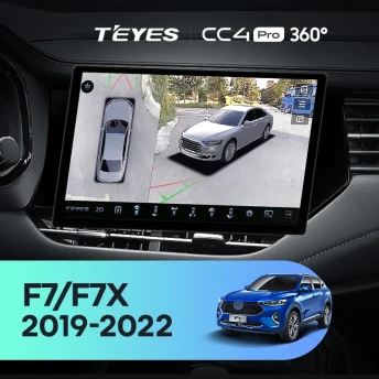 Штатная магнитола Teyes CC4 Pro 360 8/128 Haval F7 F7X (2019-2022) (13")