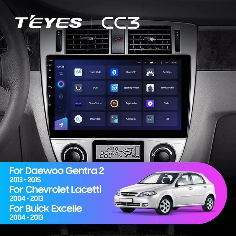 Штатная магнитола Teyes CC3 4/32 Daewoo Gentra 2 (2013-2015) F2 Тип-B