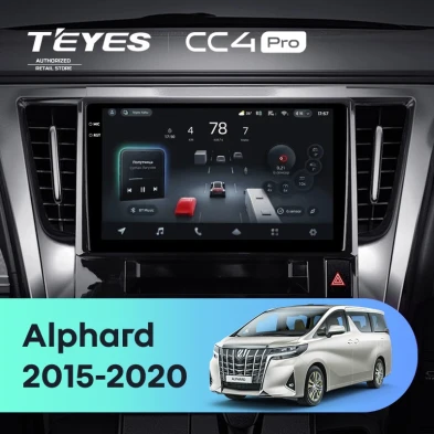Штатная магнитола Teyes CC4 Pro 8/128 Toyota Alphard H30 (2015-2020)