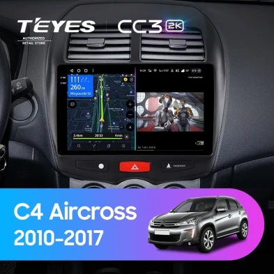 Штатная магнитола Teyes CC3 2K 4/32 Citroen C4 Aircross (2010-2017) Тип-B
