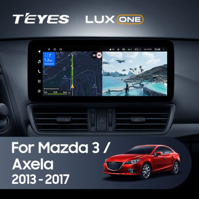 Штатная магнитола Teyes LUX ONE 360 6/128 Mazda Axela 3 (2013-2017) Тип-A Правый руль