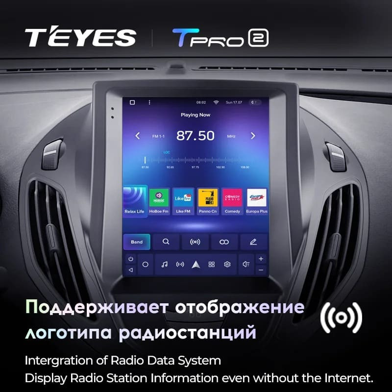 Штатная магнитола Tesla style Teyes TPRO 2 3/32 Ford Tourneo Transit (2012-2023)