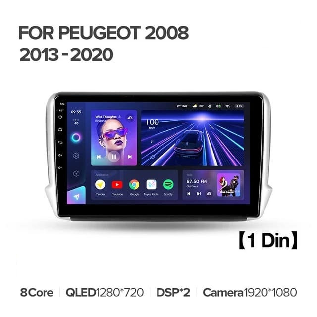 Штатная магнитола Teyes CC3 4/32 Peugeot 2008 (2013-2020)