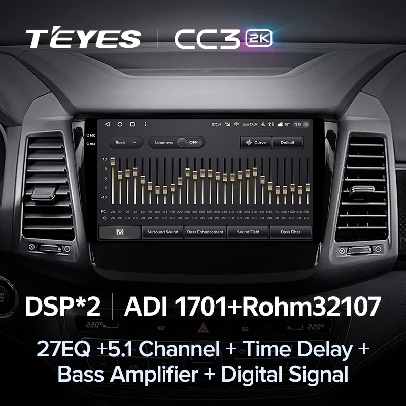 Штатная магнитола Teyes CC3 2K 6/128 SsangYong Rexton Y450 Y400 (2018-2021)