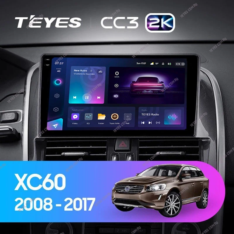Штатная магнитола Teyes CC3 2K 4/32 Volvo XC60 I 1 (2008-2017) Тип-A