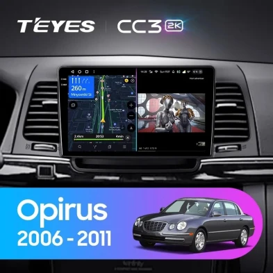 Штатная магнитола Teyes CC3 2K 360 6/128 Kia Opirus GH (2006-2011)