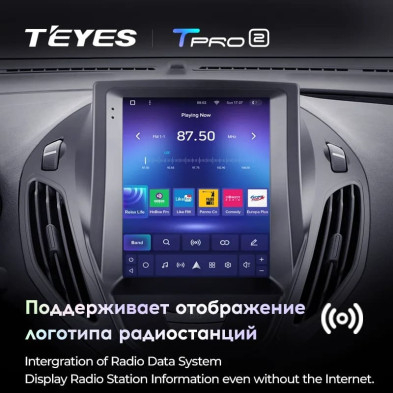 Штатная магнитола Tesla style Teyes TPRO 2 4/64 Ford Tourneo Transit (2012-2023)