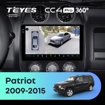 Штатная магнитола Teyes CC4 Pro 360 12/256 Jeep Patriot (2009-2015)